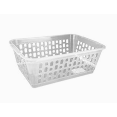 Plastic Basket, Natural Colour, 25x16x8cm